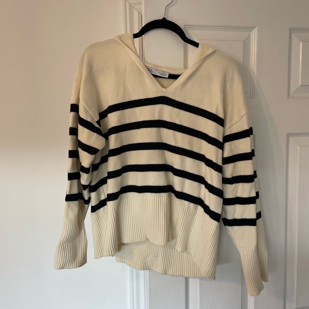 Zara knit striped sweater